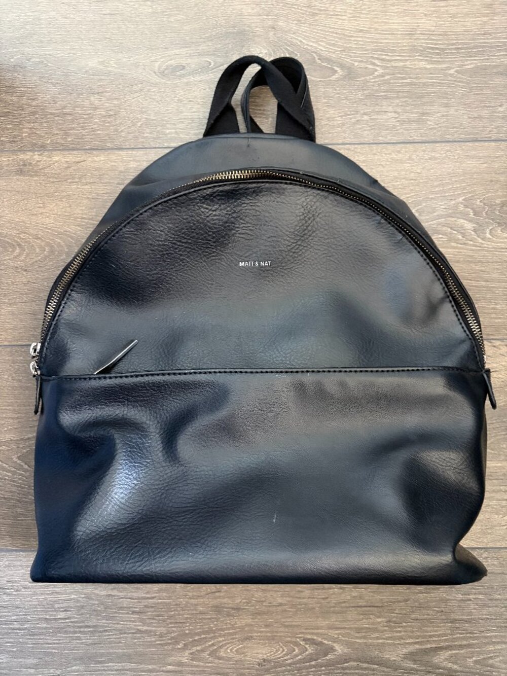 Matt & Nat July Backpack | Black Vegan Leather